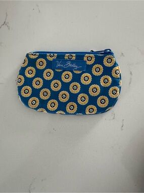 Vera Bradley Riviera Blue Zip Clip ID Wallet Zipper ID Purse  Retired pattern
